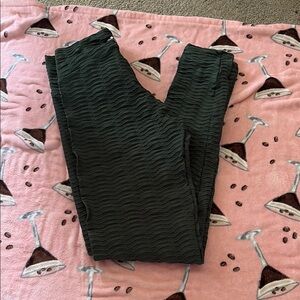 Booty by Brabants Green Leggings High-Waisted Stretchy